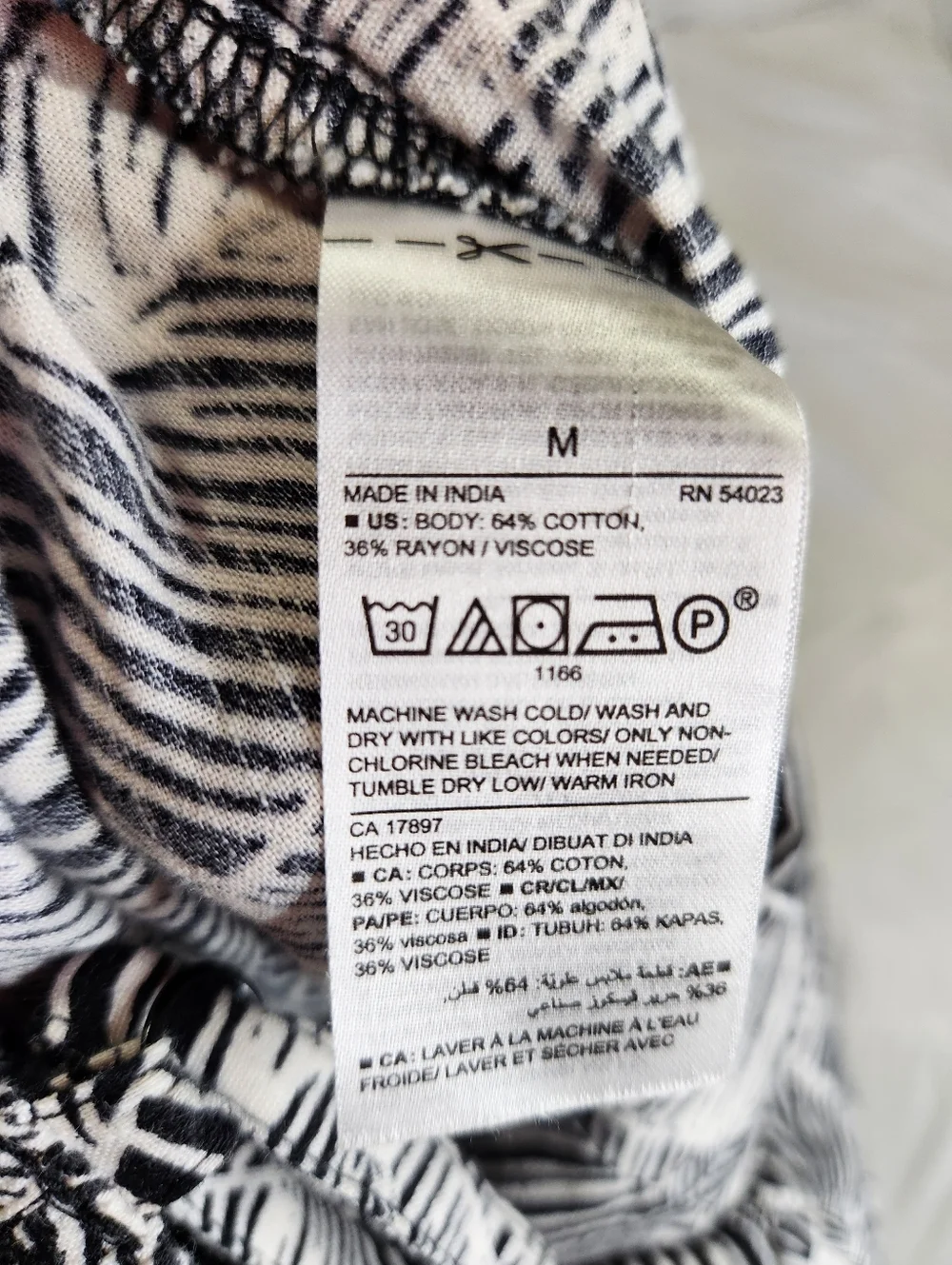 Old Navy Black and White Palm Print Cami Jumpsuit Womens Medium Vacation Resort